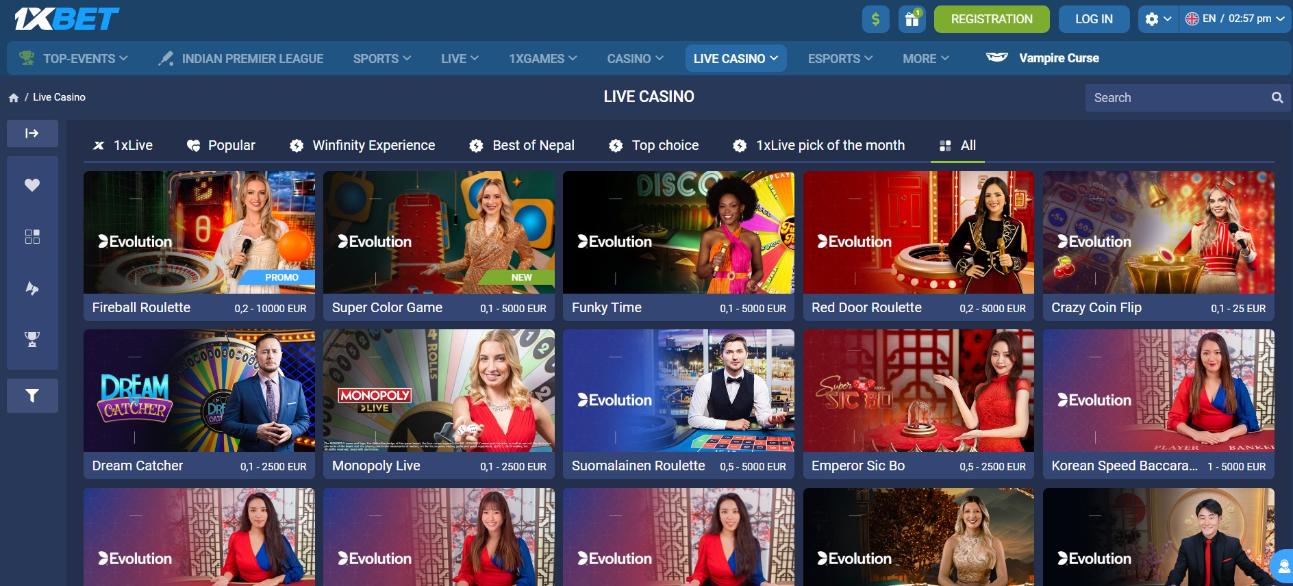 1XBet Site