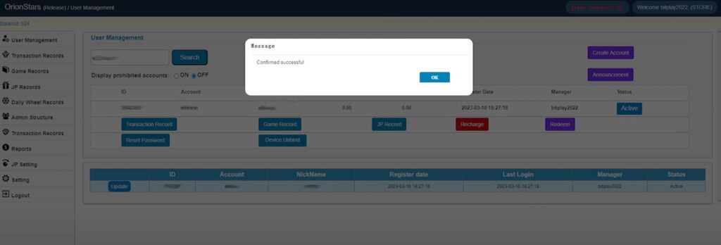 Online Casino Backend