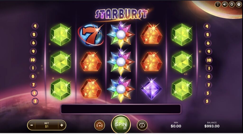 Starburst Top Slot 1XBet