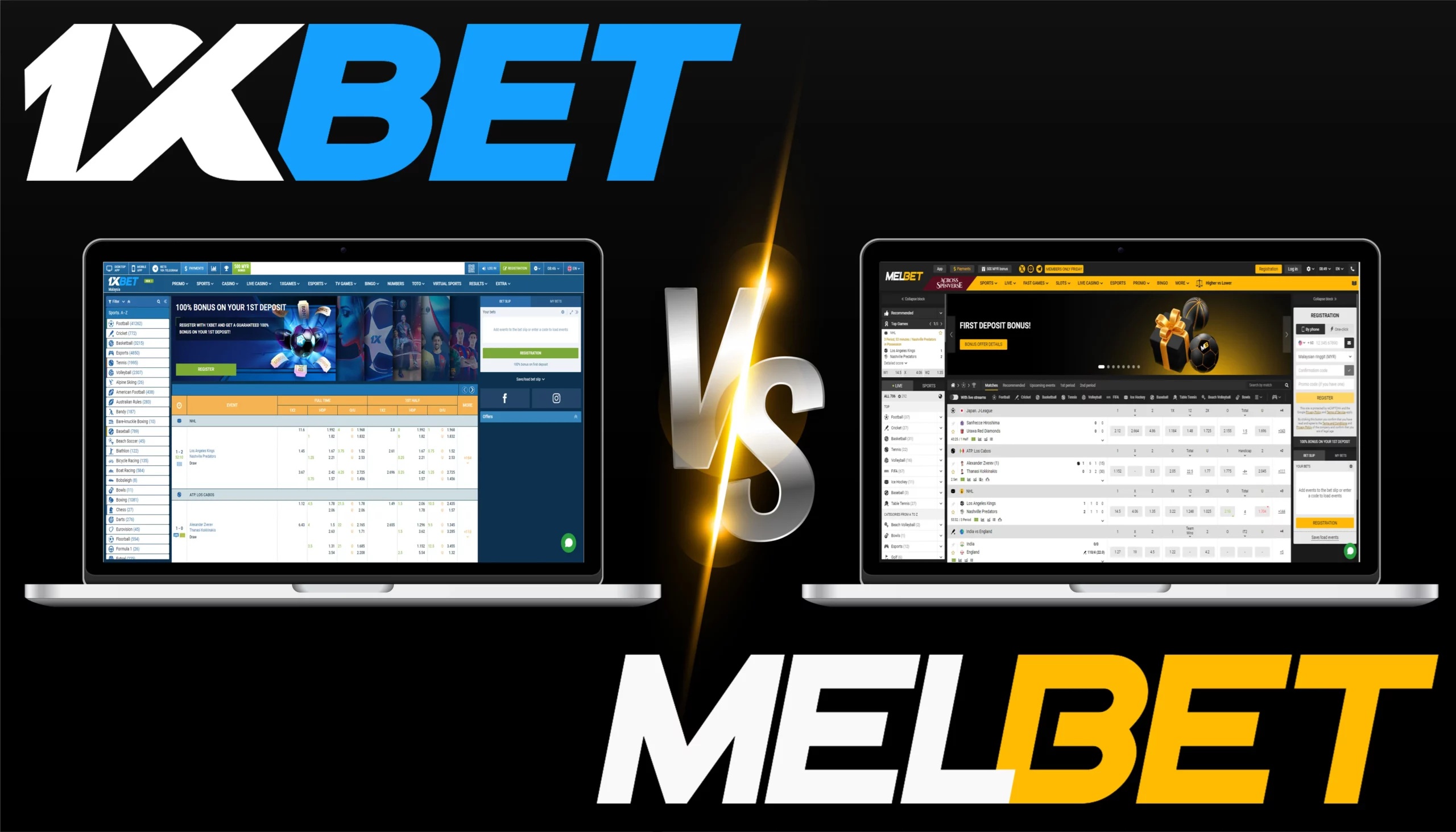 1xBet vs Melbet