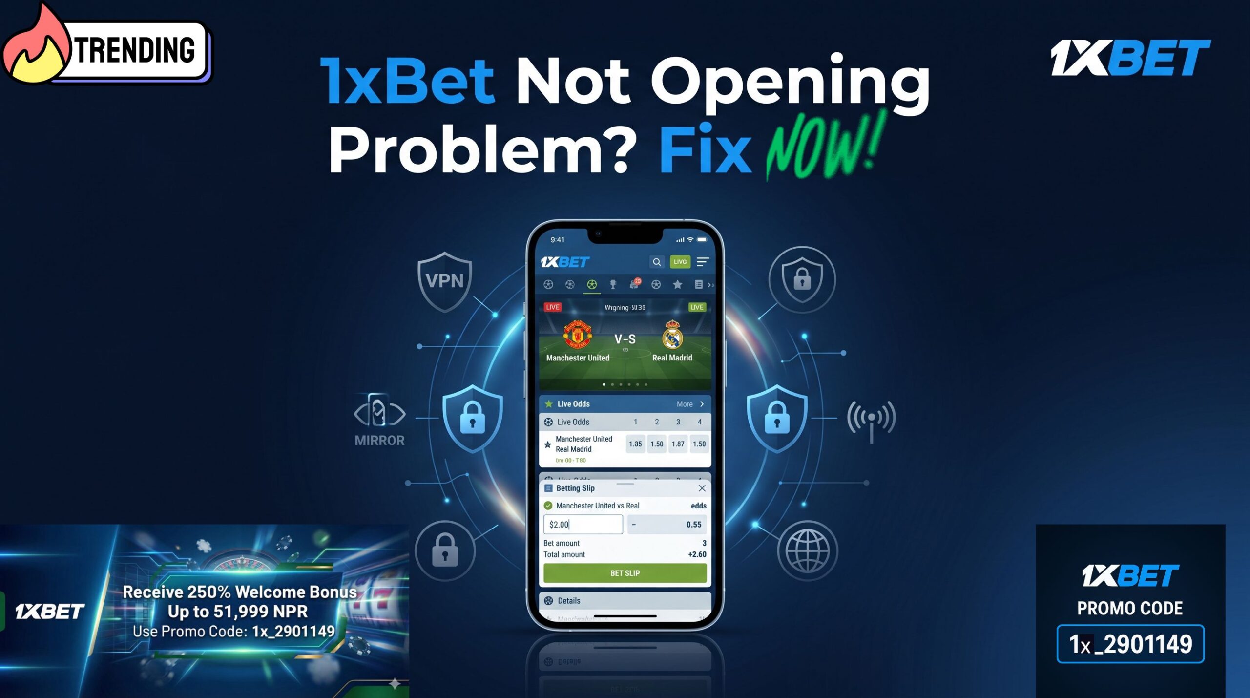 1xBet Not Opening Problem FI
