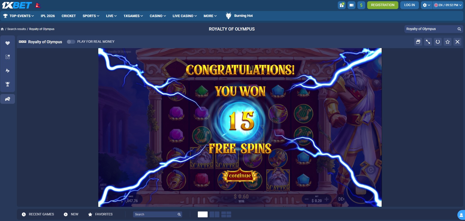 1xBet Promo Code for Free Spin