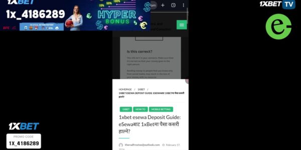 1xBet eSewa Option Not Showing