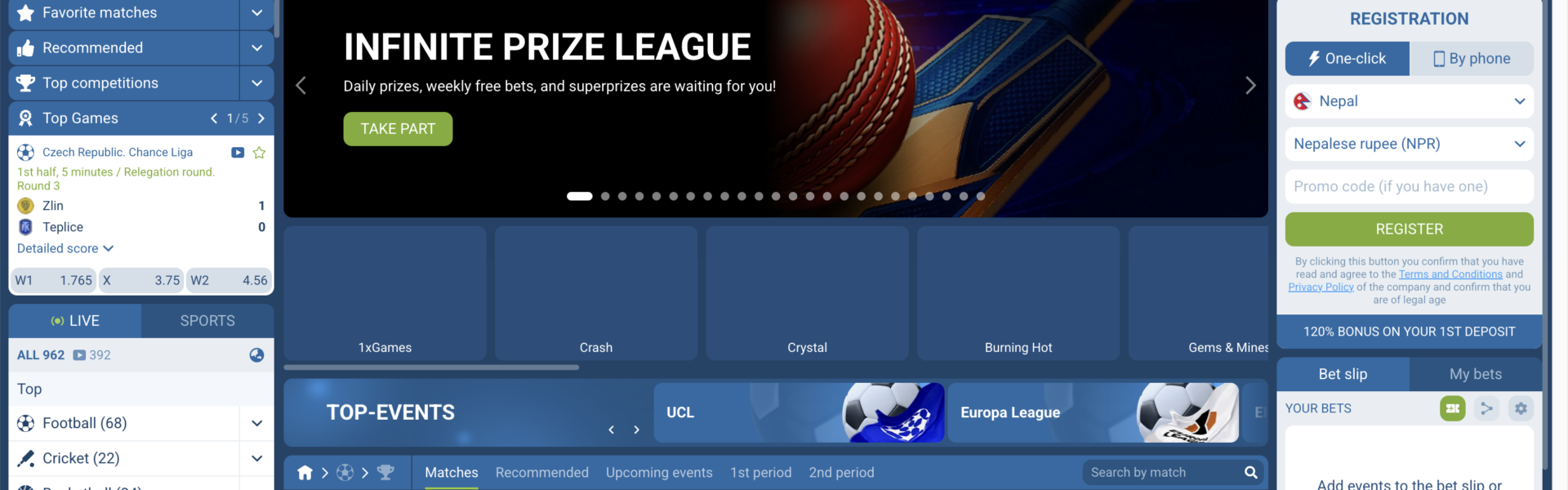 1xBet Official Website