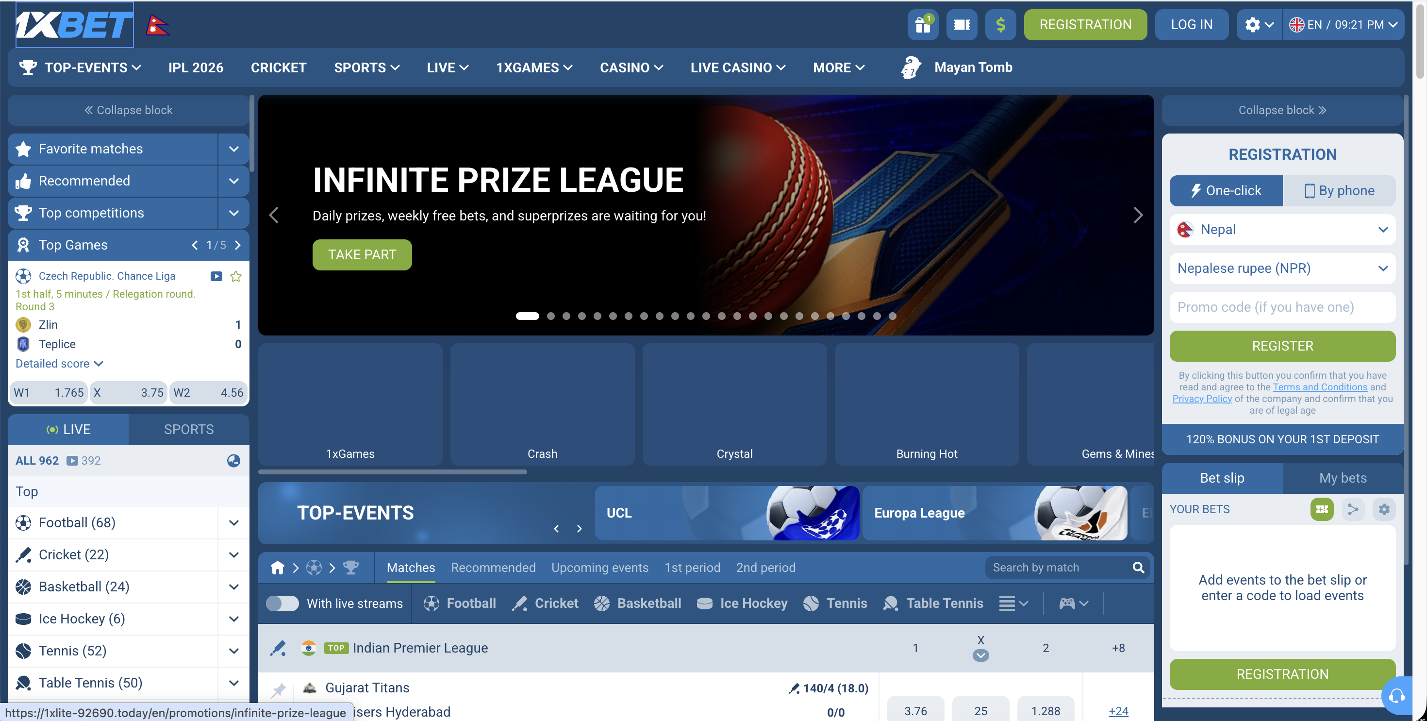 1xBet Official Website