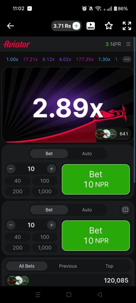 Crash Game 1xBet